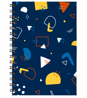 Caderno Universitário 041 Capa Dura em Papel Paraná / Miolo no 75grs 27,5 x 20 cm Miolo 1x1 | Capa 4x0 Capa UV Total Encadernação Wire-o 100 folhas (Não personalizamos o miolo).