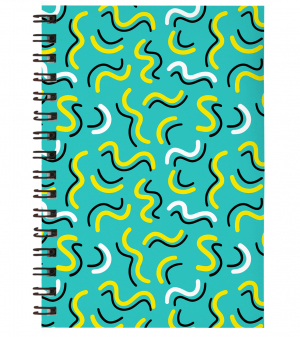 Caderno Universitário 040 Capa Dura em Papel Paraná / Miolo no 75grs 27,5 x 20 cm Miolo 1x1 | Capa 4x0 Capa UV Total Encadernação Wire-o 100 folhas (Não personalizamos o miolo).