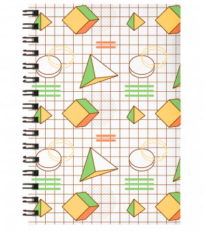 Caderno Universitário 044 Capa Dura em Papel Paraná / Miolo no 75grs 27,5 x 20 cm Miolo 1x1 | Capa 4x0 Capa UV Total Encadernação Wire-o 100 folhas (Não personalizamos o miolo).