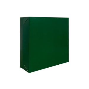 Caixa Verde Quadrada Simples - Kit c/ 10 un Papel Duplex 300gr Tamanhos P e M 4x0   Kit c/ 10 unidades